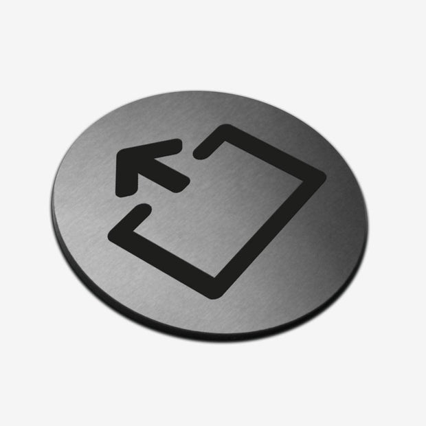Information signs Direction Sign: Stainless Steel Sign
