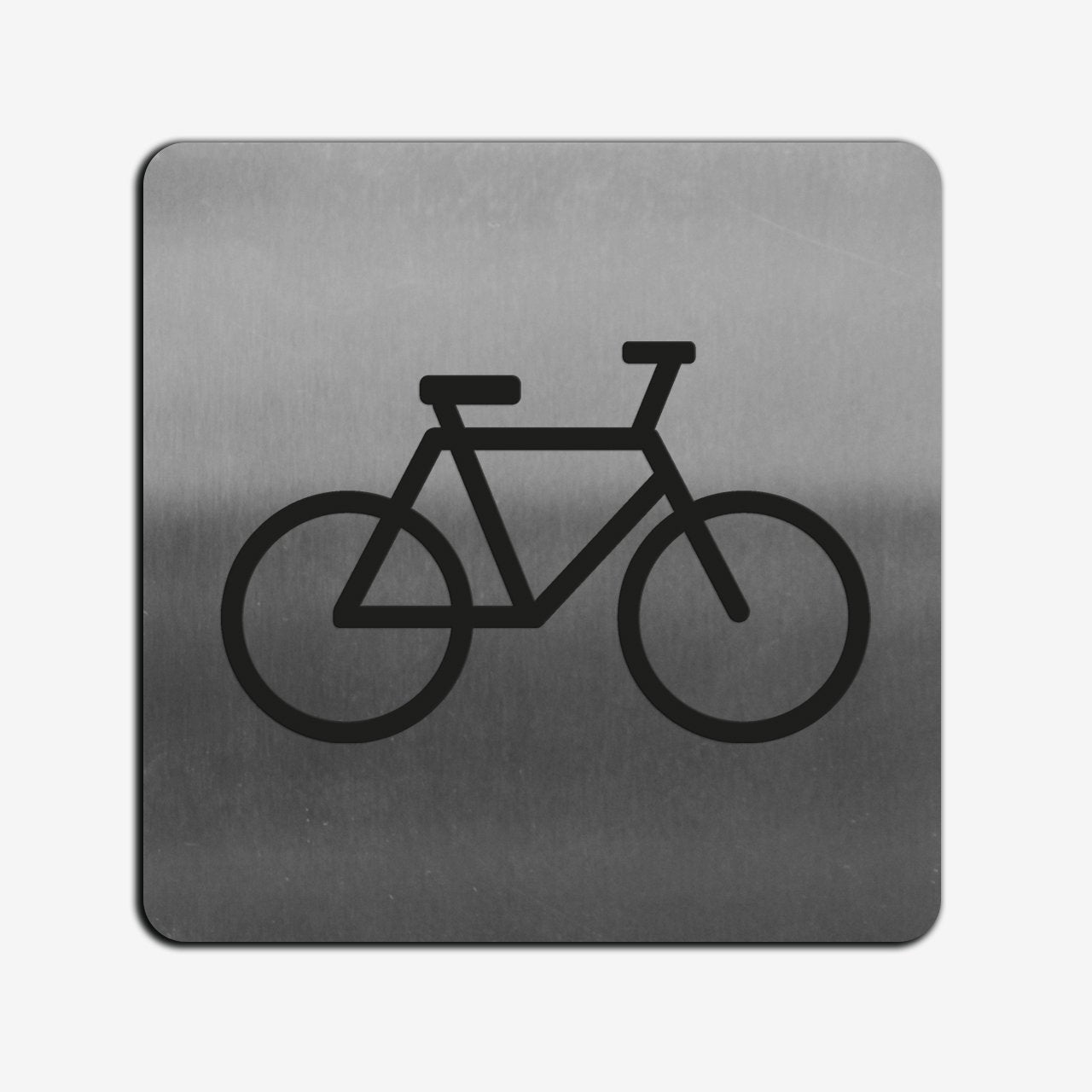 Bicycle - Stainless Steel Sign Information signs square Bsign
