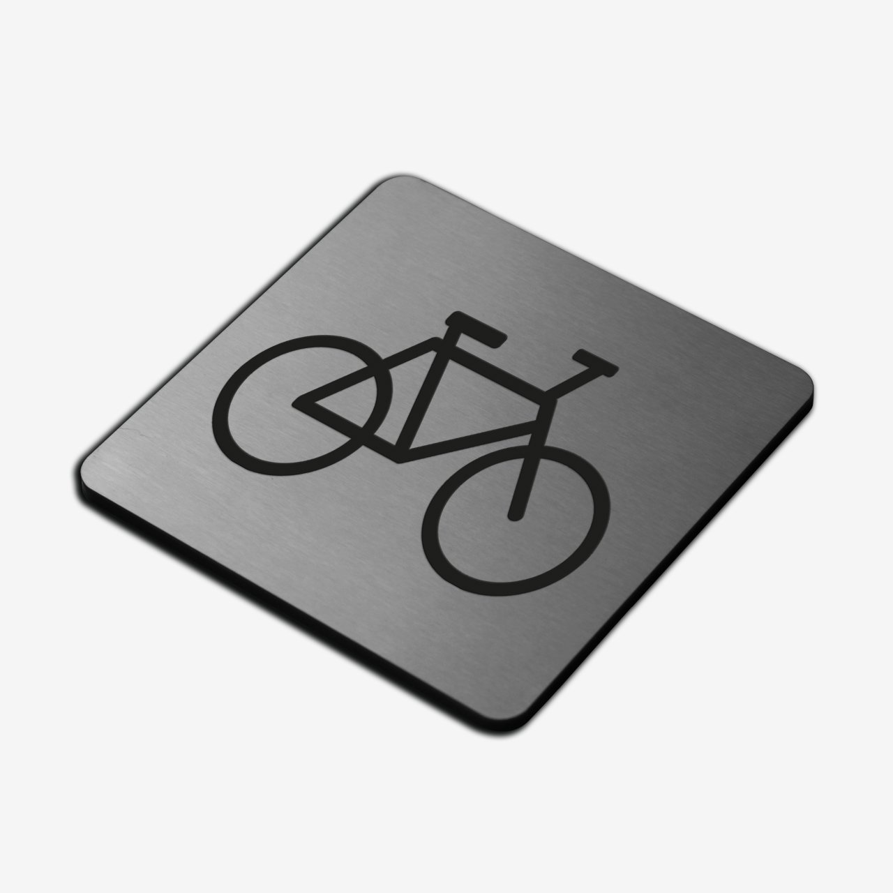 Bicycle - Stainless Steel Sign Information signs square Bsign