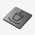 Information signs Coffee Sign — Stainless Steel Plate - Photo #2