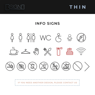 Custom Acrylic Sign "Thin" Design
