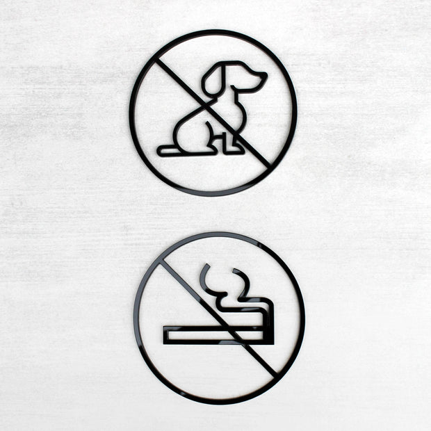 Information signs Custom Acrylic Sign — "Thin" Design