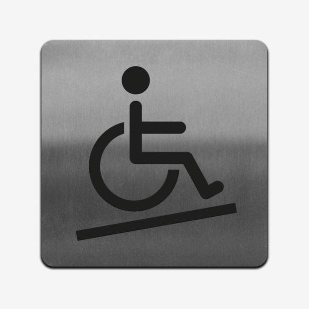 Information signs Disabled Access Sign — Stainless Steel Signage