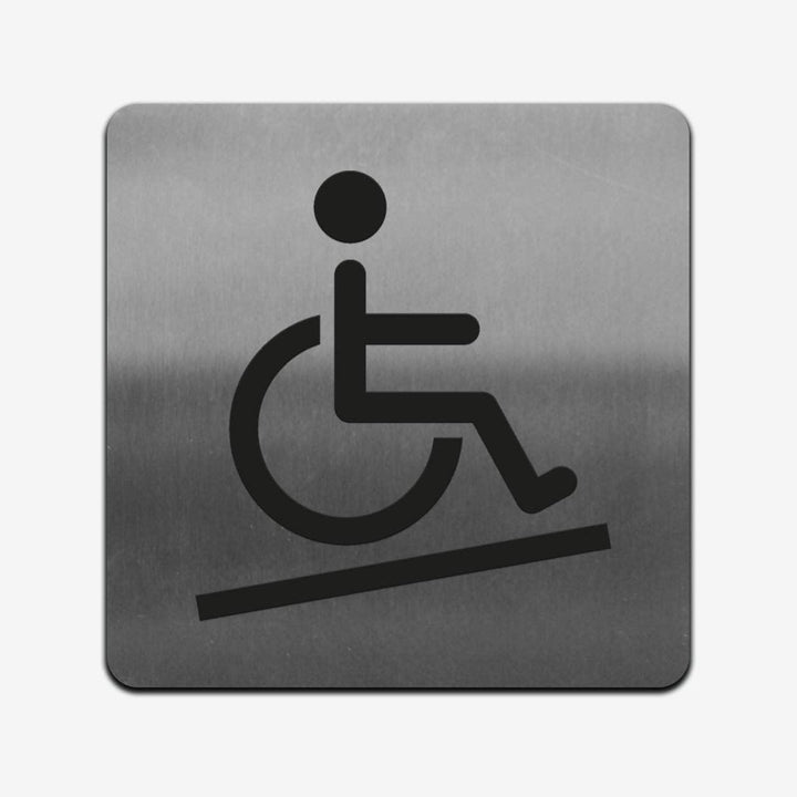 Information signs Disabled Access Sign — Stainless Steel Signage