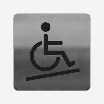 Disabled Access - Stainless Steel Sign Information signs square Bsign