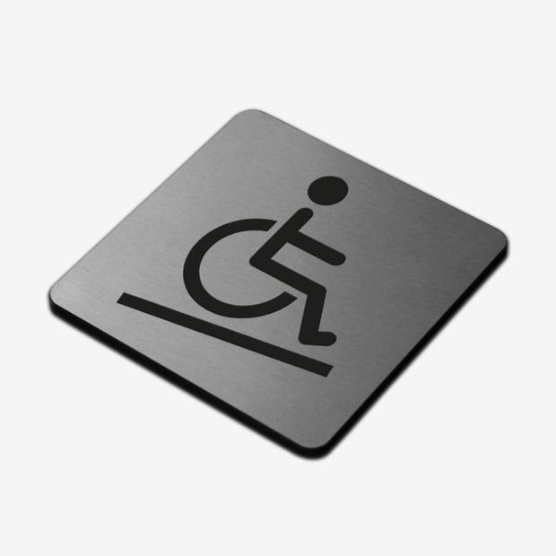 Information signs Disabled Access Sign — Stainless Steel Signage