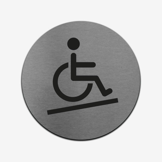 Information signs Disabled Access Sign — Stainless Steel Signage