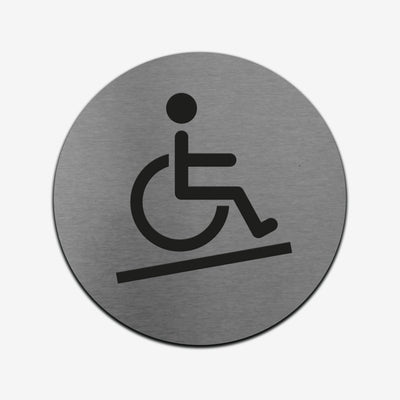 Disabled Access - Stainless Steel Sign Information signs circle Bsign
