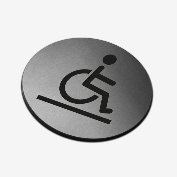 Information signs Disabled Access Sign — Stainless Steel Signage