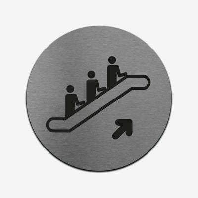 Elevator - Stainless Steel Sign Information circle Bsign