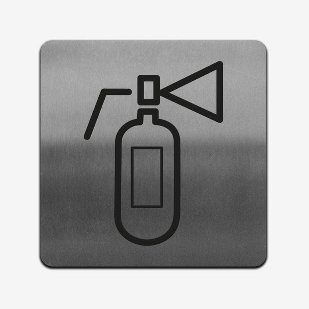 Information signs Fire Extinguisher Sign — Stainless Steel Signage