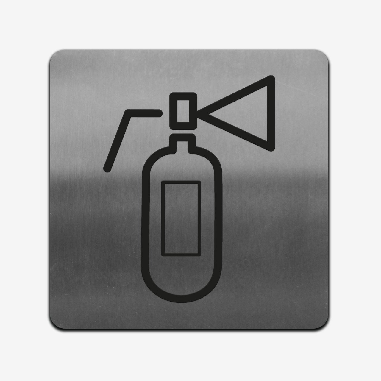 Extinguisher - Stainless Steel Sign Information signs square Bsign
