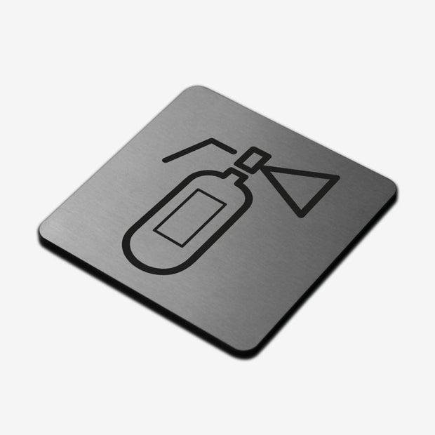 Information signs Fire Extinguisher Sign — Stainless Steel Signage