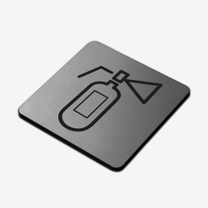 Information signs Fire Extinguisher Sign — Stainless Steel Signage