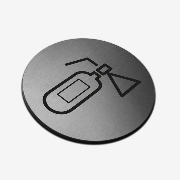 Information signs Fire Extinguisher Sign — Stainless Steel Signage