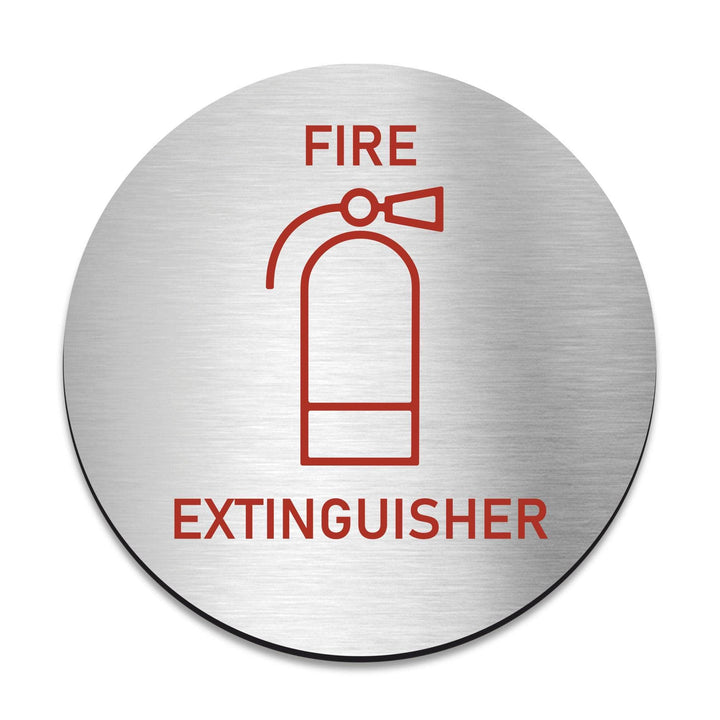 Information signs Fire Extinguisher Safety Sign — Stainless Steel Plate