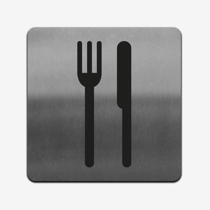 Information signs Dining Room Sign: Stainless Steel & Acrylic Sign