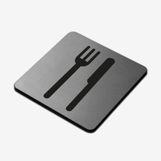 Information signs Dining Room Sign: Stainless Steel & Acrylic Sign