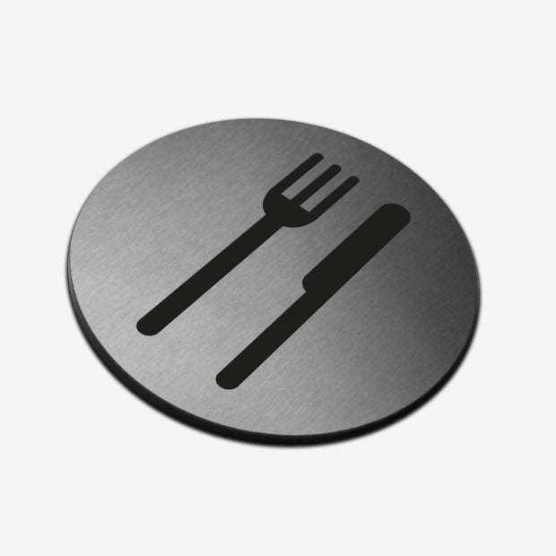 Information signs Dining Room Sign: Stainless Steel & Acrylic Sign
