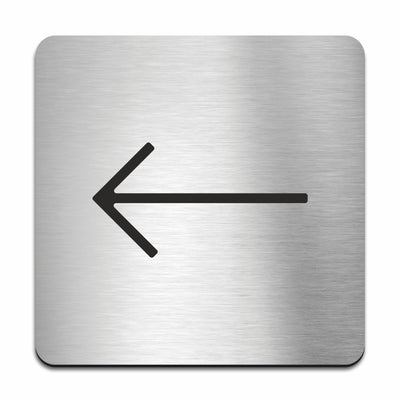 Metal Directional Arrow Sign - Stainless steel