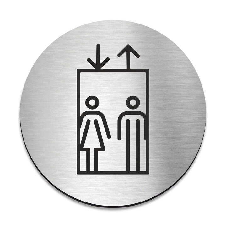 Information signs Elevator Sign: Stainless Steel &amp; Acrylic Plate
