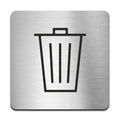 Information signs Trash Bin Sign — Stainless Steel Signage - Photo #1