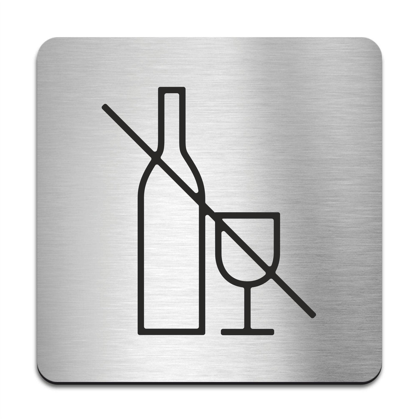 Alcohol Line Sign Alcohol Prohibited Sign