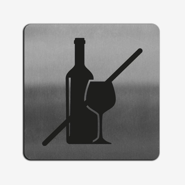 Information signs No Alcohol Sign — Steel Signage