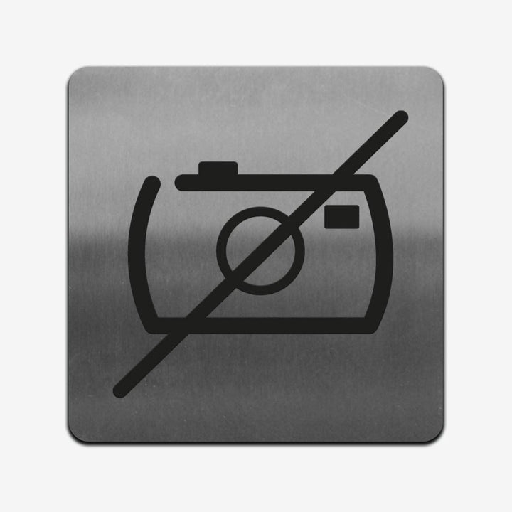 Information signs No Camera Sign — Stainless Steel Signage