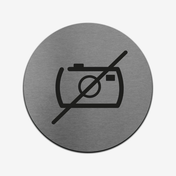 Information signs No Camera Sign — Stainless Steel Signage