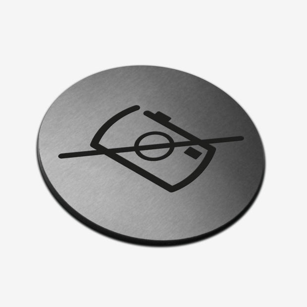 Information signs No Camera Sign — Stainless Steel Signage