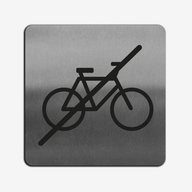 Information signs No Bicycle Sign — Steel Plate