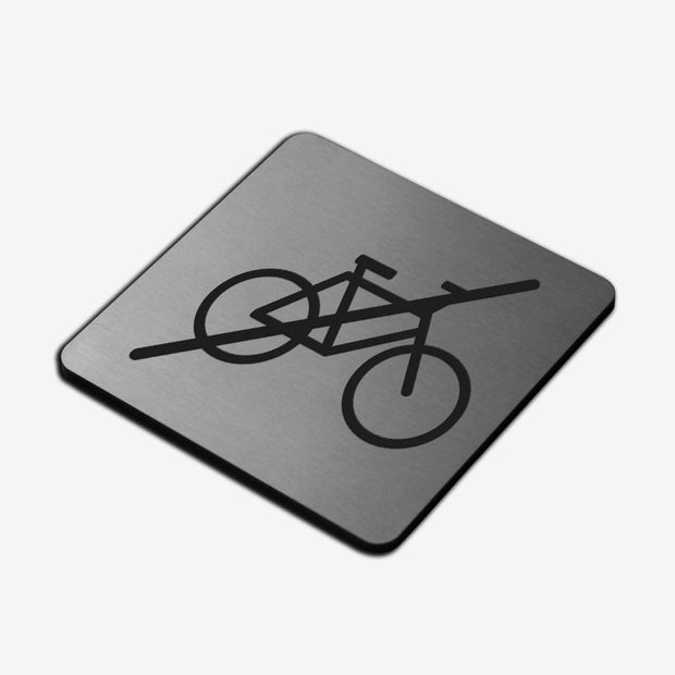 Information signs No Bicycle Sign — Steel Plate