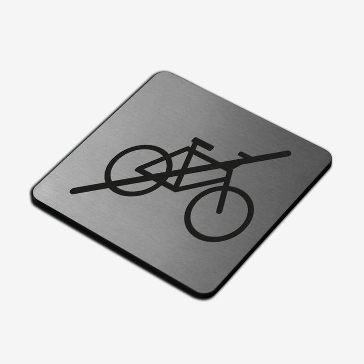 Information signs No Bicycle Sign — Steel Plate