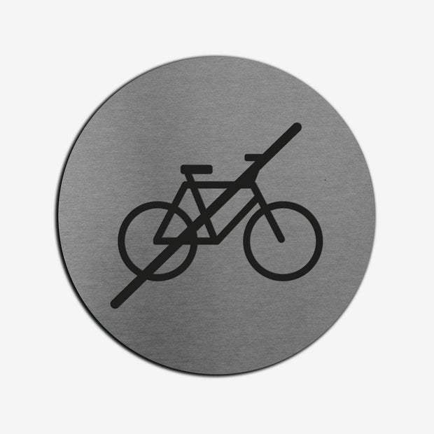 Information signs No Bicycle Sign — Steel Plate