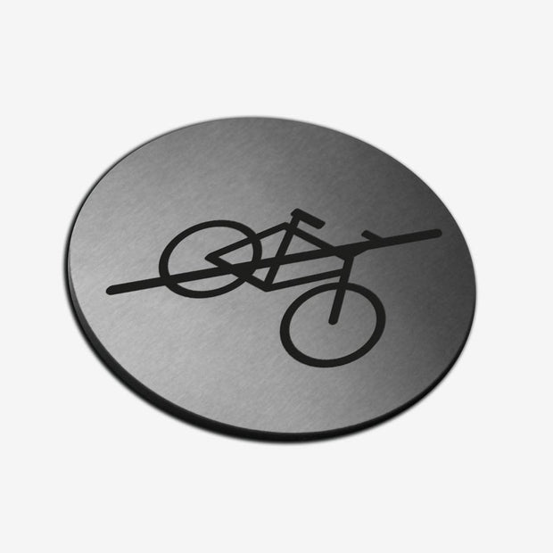 Information signs No Bicycle Sign — Steel Plate