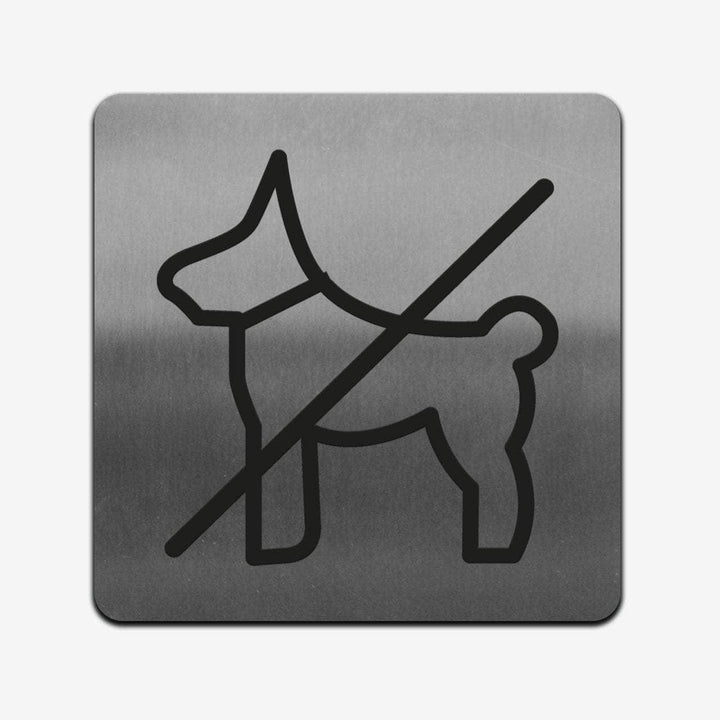 Information signs No Dogs Allowed Sign: Stainless Steel Sign