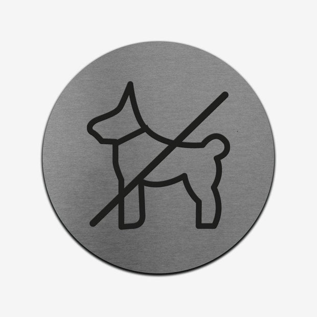 Information signs No Dogs Allowed Sign: Stainless Steel Sign