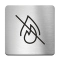 Information signs No Fire Safety Sign — Stainless Steel Signage - Photo #1