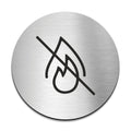 Information signs No Fire Safety Sign — Stainless Steel Signage - Photo #2