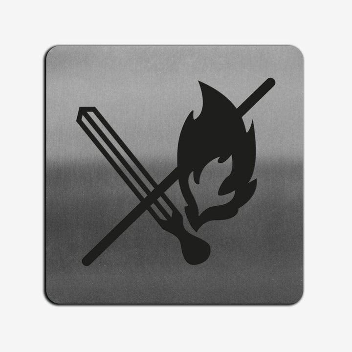 Information signs No Fire Sign — Stainless Steel Signage