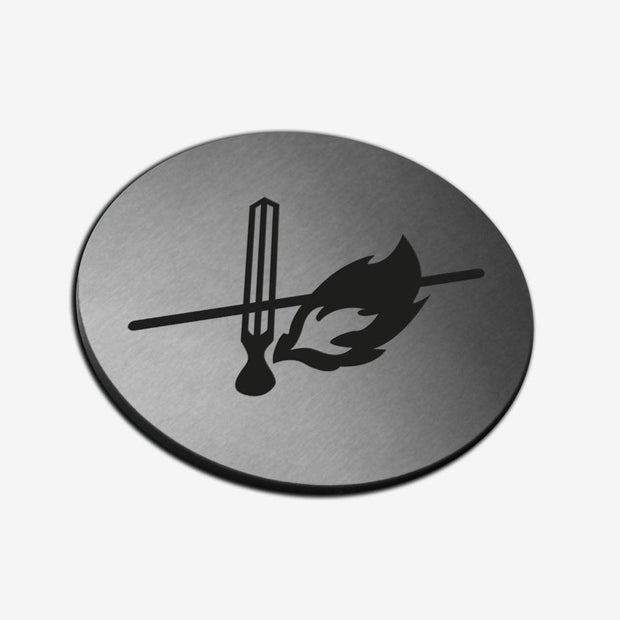 Information signs No Fire Sign — Stainless Steel Signage