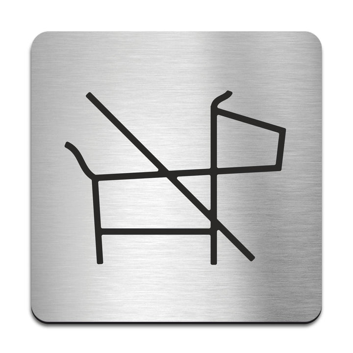 Information signs No Pets Allowed Sign — Stainless Steel Signage