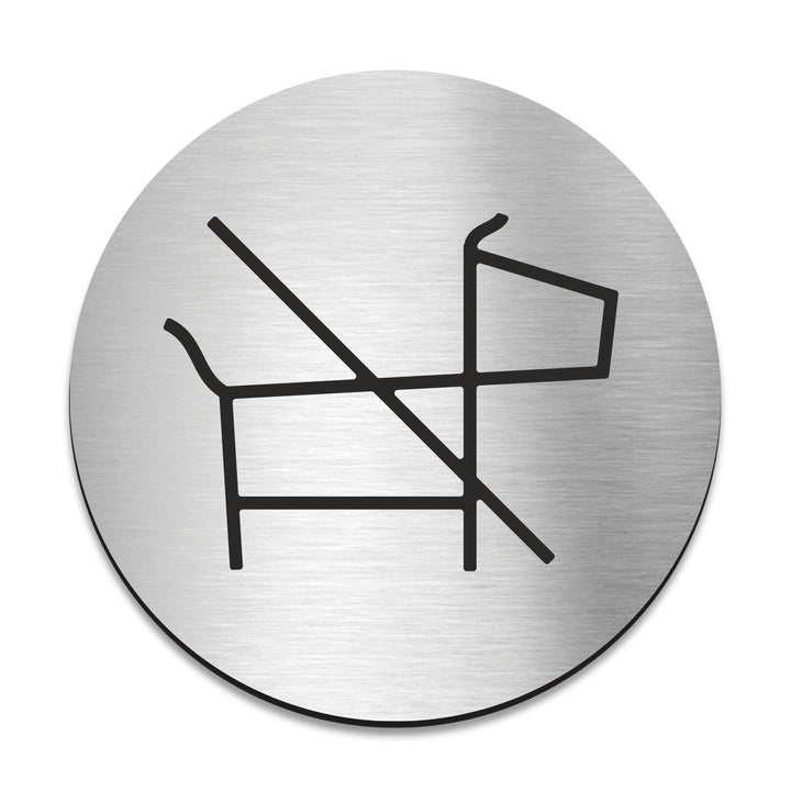 Information signs No Pets Allowed Sign — Stainless Steel Signage