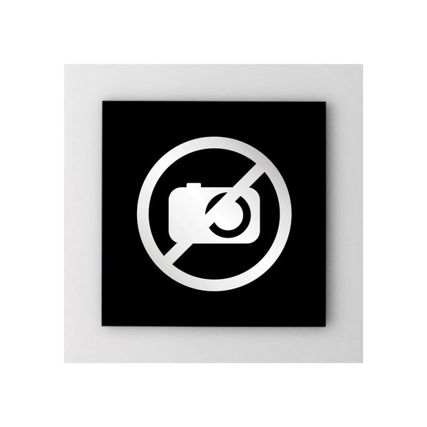 Information signs No Photo & Video Acrylic Sign - "Simple" Design