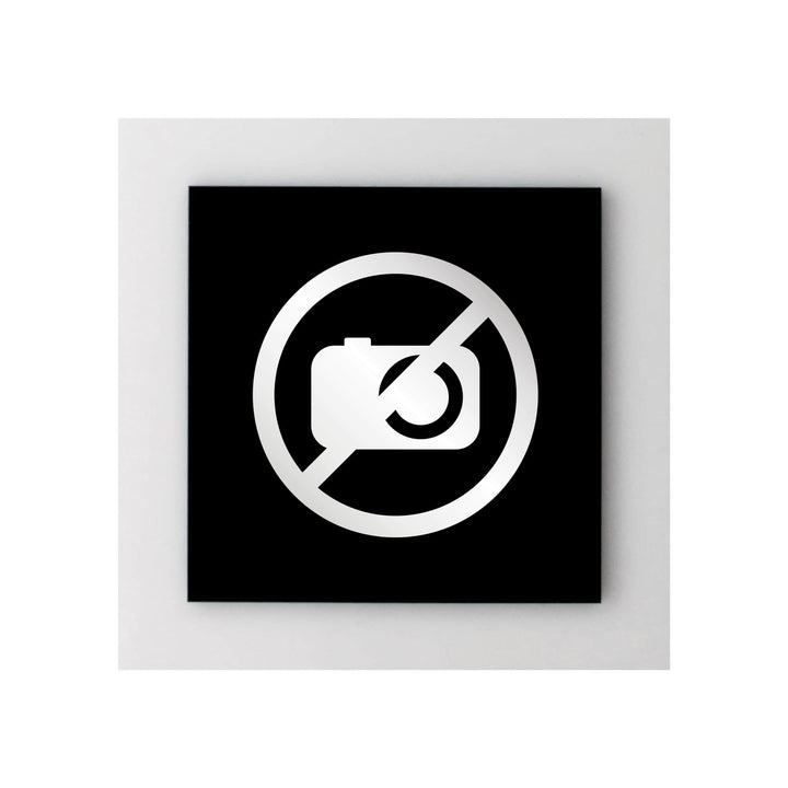 Information signs No Photo & Video Acrylic Sign - "Simple" Design