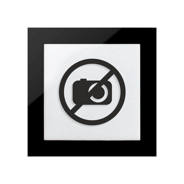 Information signs No Photo & Video Acrylic Sign - "Simple" Design