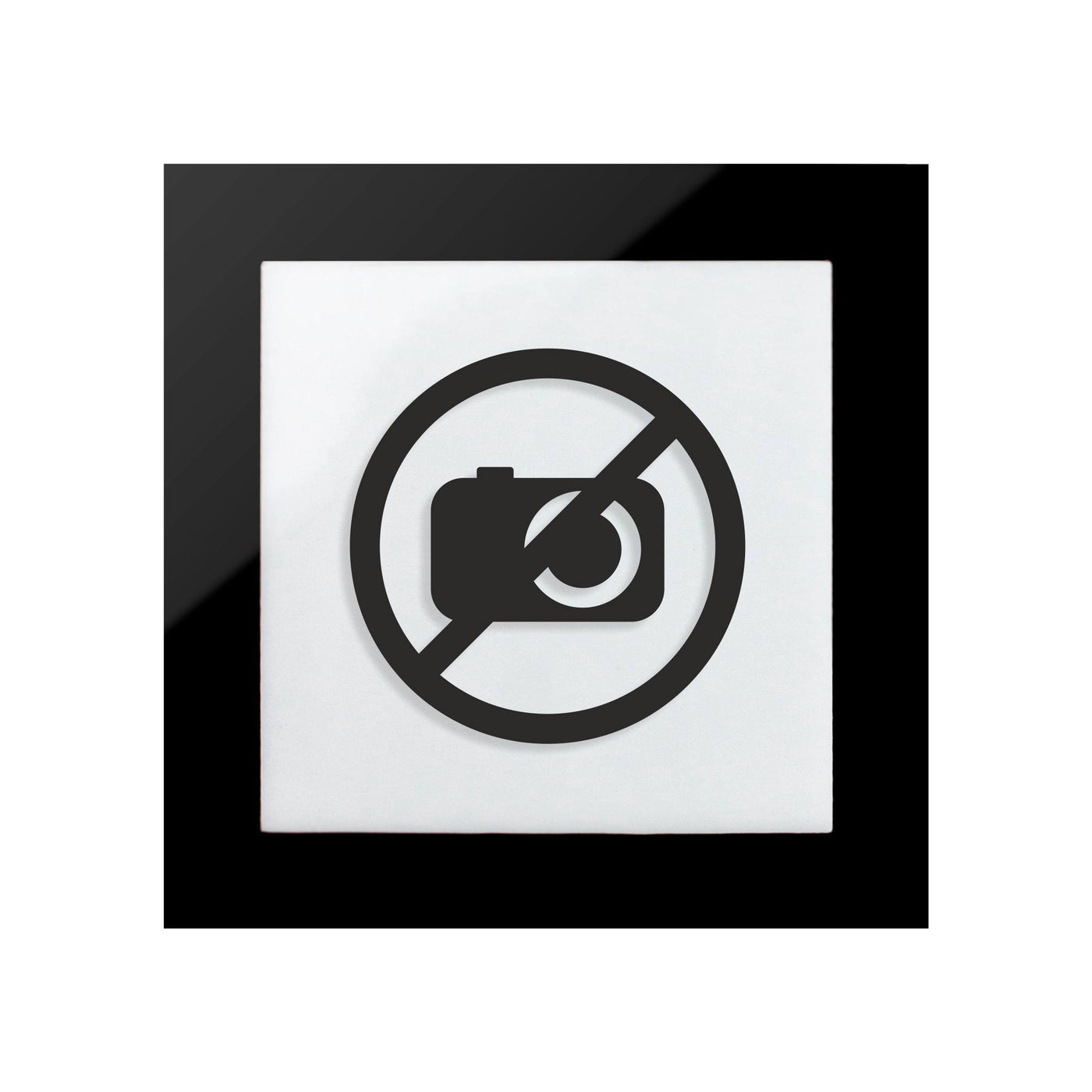 No Photo & Video Acrylic Sign - "Simple" Design