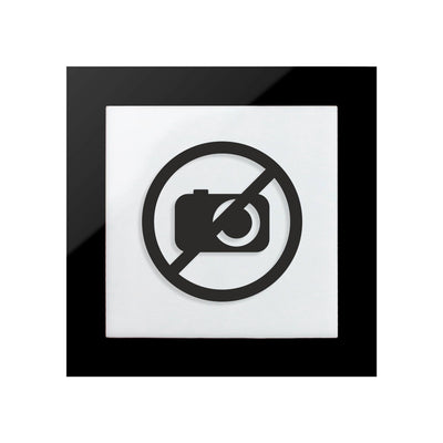 No Photo & Video Acrylic Sign - "Simple" Design