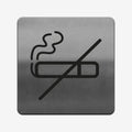 Information signs No Smoke Sign: Stainless Steel Sign - Photo #1